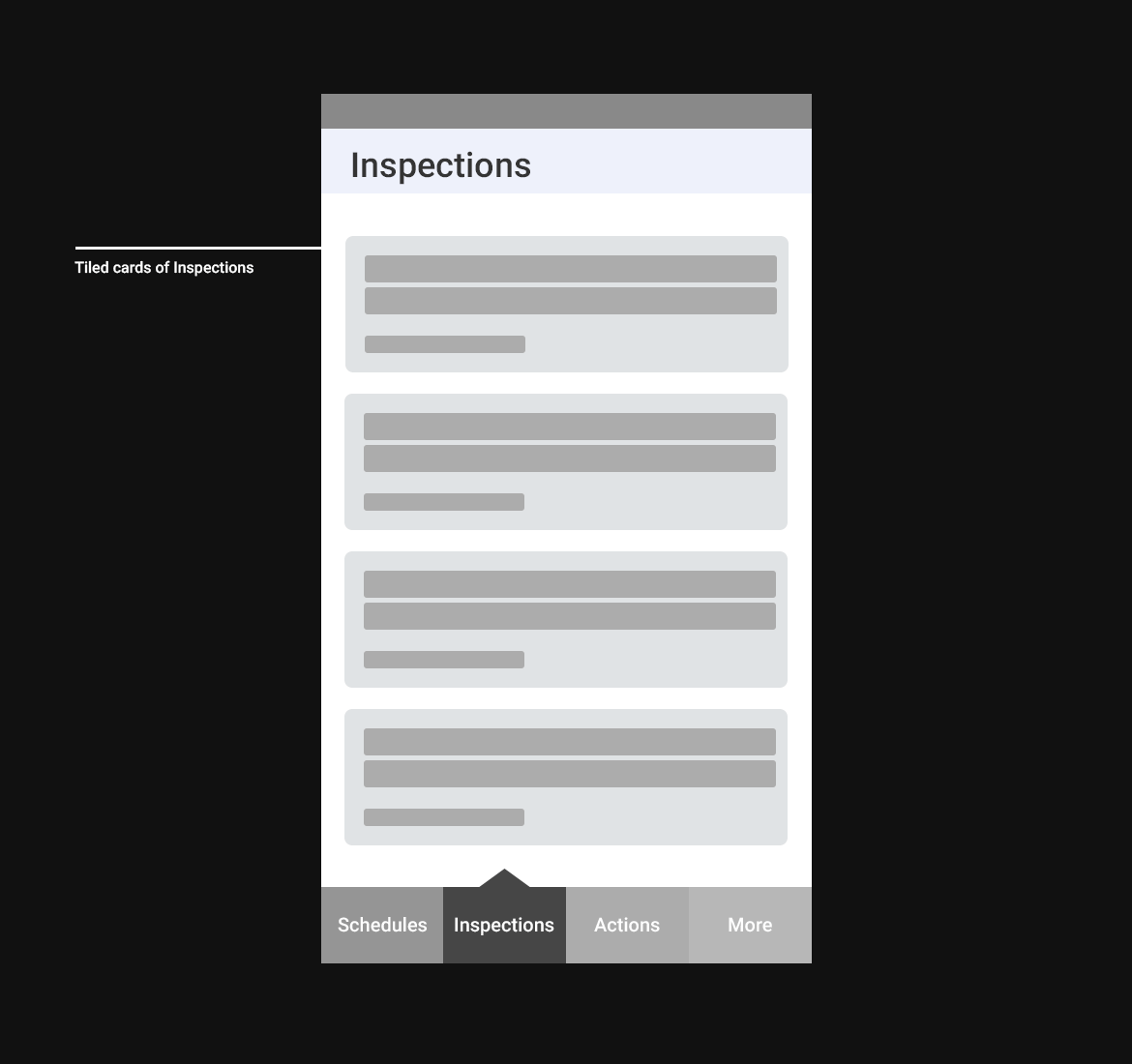Inpection Wireframe